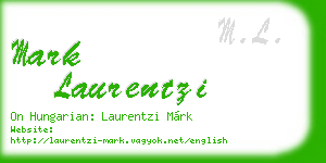 mark laurentzi business card